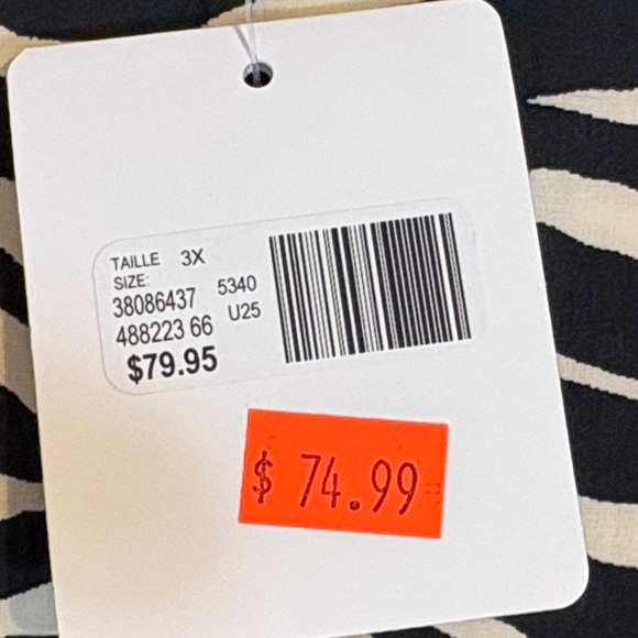 Active Zone Zebra Pattern Bomber Jacket NWT Size 3X - Picture 3 of 9